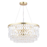Laura Ashley Rhosill 4 Light Pendant Glass and Antique Brass